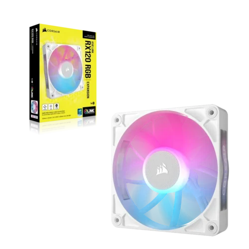 Corsair iCUE LINK RX120 RGB | 120mm | 2100 RPM | White - Compu-Fi Technology South Africa