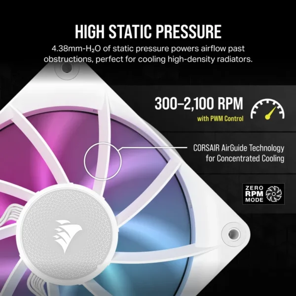 Corsair iCUE LINK RX120 RGB | 120mm | 2100 RPM | 3-Pack - Compu-Fi Technology South Africa