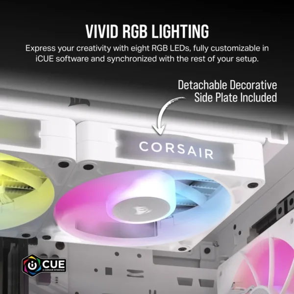 Corsair iCUE LINK RX120 RGB | 120mm | 2100 RPM | White - Compu-Fi Technology South Africa