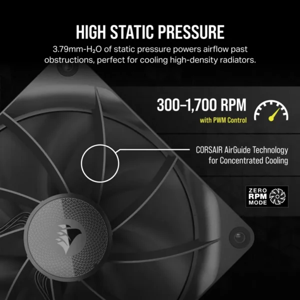 Corsair iCUE LINK RX140 | 140mm | 1700 RPM | 95.7 CFM - Compu-Fi Technology South Africa