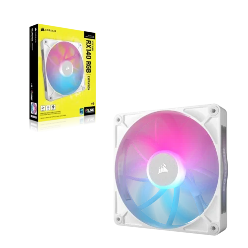 Corsair iCUE LINK RX140 RGB | 140mm | 1700 RPM | White - Compu-Fi Technology South Africa