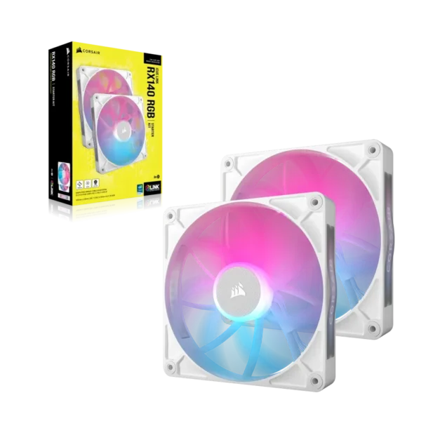 Corsair iCUE LINK RX140 RGB | 140mm | 1700 RPM | 94.7 CFM | Multi-Color RGB - Compu-Fi Technology South Africa