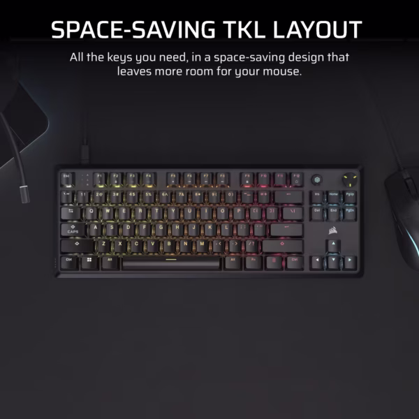 Corsair K70 CORE TKL | MLX Red v2 Linear Switches | RGB Mechanical Gaming Keyboard - Compu-Fi Technology South Africa