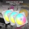 CORSAIR RS120 ARGB | 120mm PWM | Triple Pack | White - Compu-Fi Technology South Africa