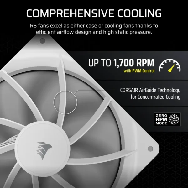 Corsair RS140 | 140mm | PWM | White - Compu-Fi Technology South Africa
