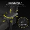 CORSAIR T3 RUSH Gaming Chair | Charcoal | Breathable Fabric | 4D Armrests - Compu-Fi Technology South Africa