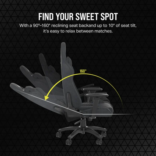 Corsair TC100 RELAXED Gaming Chair CF-9010052-WW | Fabric Upholstery | 2D Armrests - Compu-Fi Technology South Africa