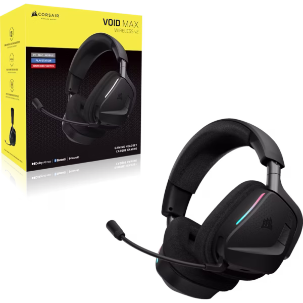 Corsair VOID V2 MAX Wireless | 50mm Drivers | Simultaneous 2.4GHz & Bluetooth - Compu-Fi Technology South Africa