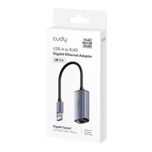 Cudy UE10A | USB-A to Gigabit Ethernet | 1000Mbps | Plug and Play - Compu-Fi Technology South Africa