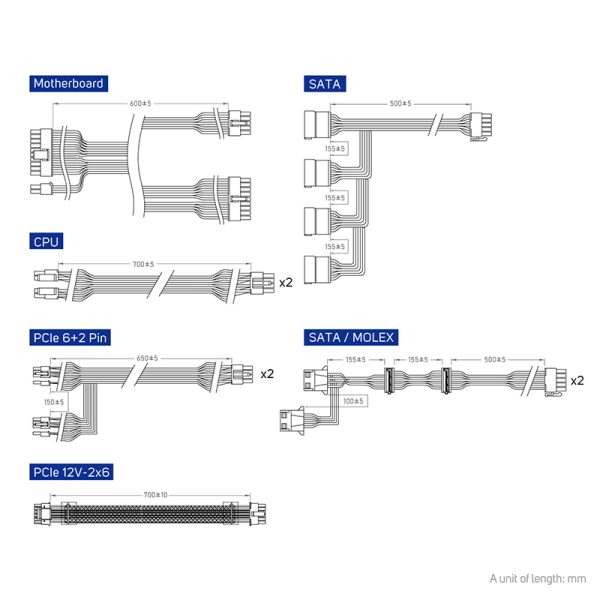 FSP VITA GM 850W | 80 PLUS Gold | Fully Modular | ATX 3.1 - Compu-Fi Technology South Africa