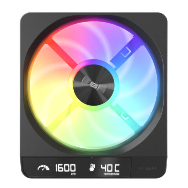 FSP ZENFAN 120mm | ARGB PWM | Digital Display | HDB Bearing - Compu-Fi Technology South Africa