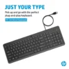 HP 150 Wired Keyboard 664R5AA | Full Size | 12 Shortcut Keys | USB-A - Compu-Fi Technology South Africa