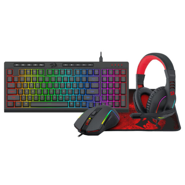 Redragon 4-in-1 Gaming Combo | SHIVA Keyboard | TRIDENT Mouse | ARES Headset - Compu-Fi Technology South Africa