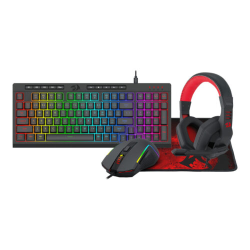 Redragon 4-in-1 Gaming Combo | Shiva Keyboard | Trident Mouse | Ares Headset - Compu-Fi Technology South Africa