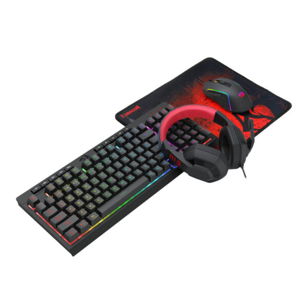 Redragon 4-in-1 Gaming Combo | Shiva Keyboard | Trident Mouse | Ares Headset - Compu-Fi Technology South Africa