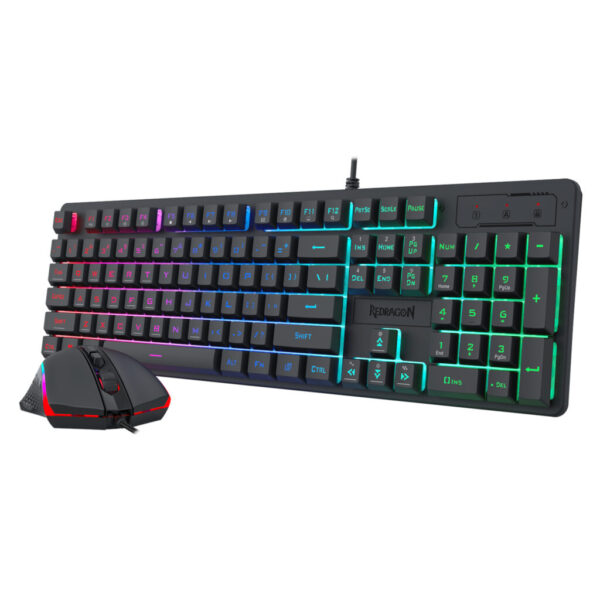 Redragon S107 Gaming Bundle | 104-Key Membrane | 10000 DPI Mouse | RGB - Compu-Fi Technology South Africa