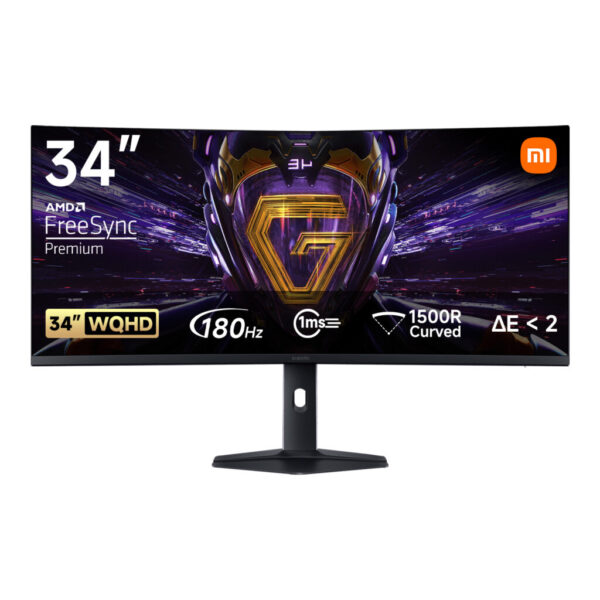Xiaomi G34WQi | 34″ WQHD | 180Hz | 1ms Curved Gaming Monitor - Compu-Fi Technology South Africa